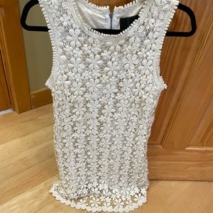 Dolce Vita white crochet floral mini dress size XS